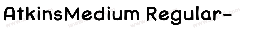 AtkinsMedium Regular字体转换